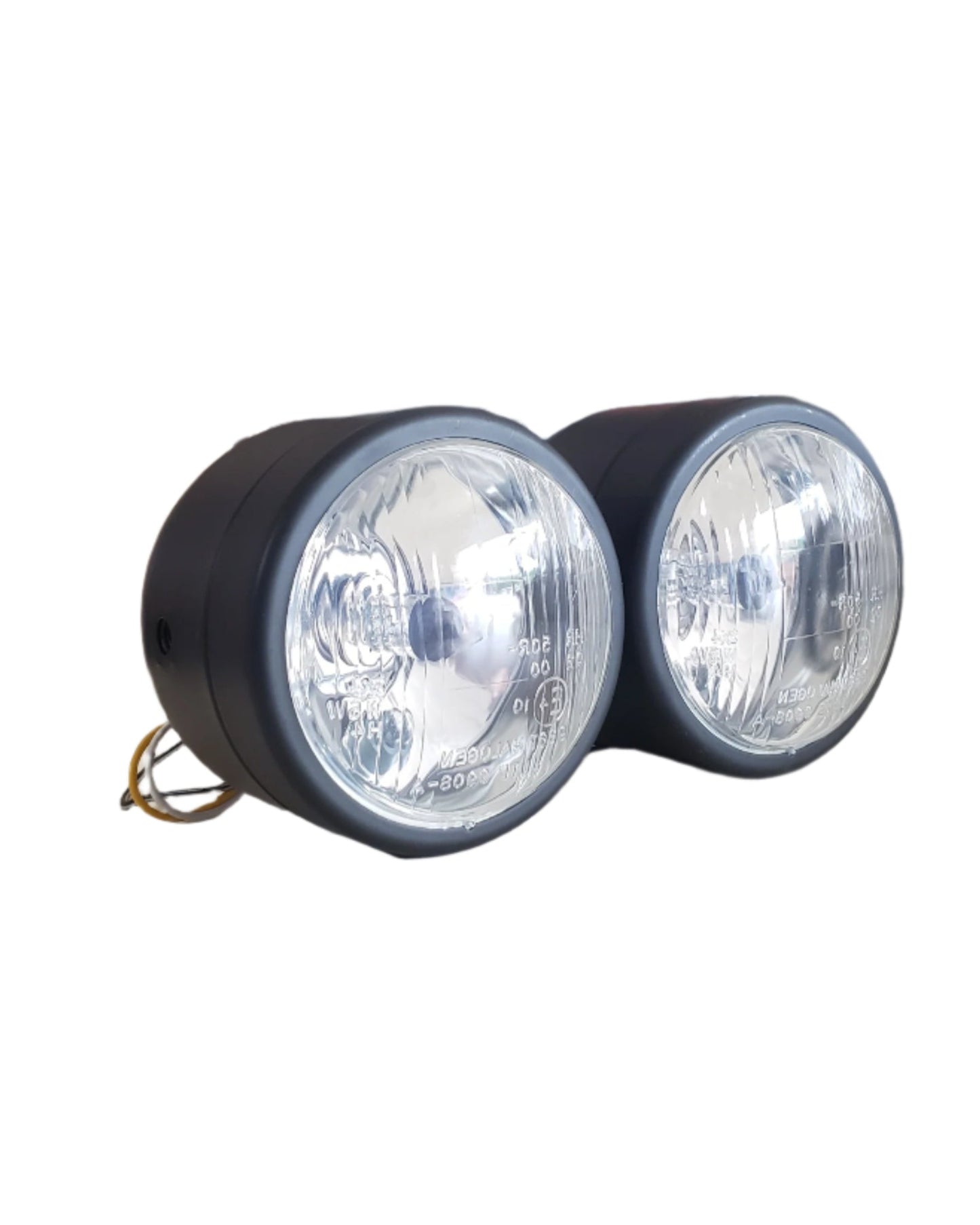 DOUBLE PHARE ROND MOTO