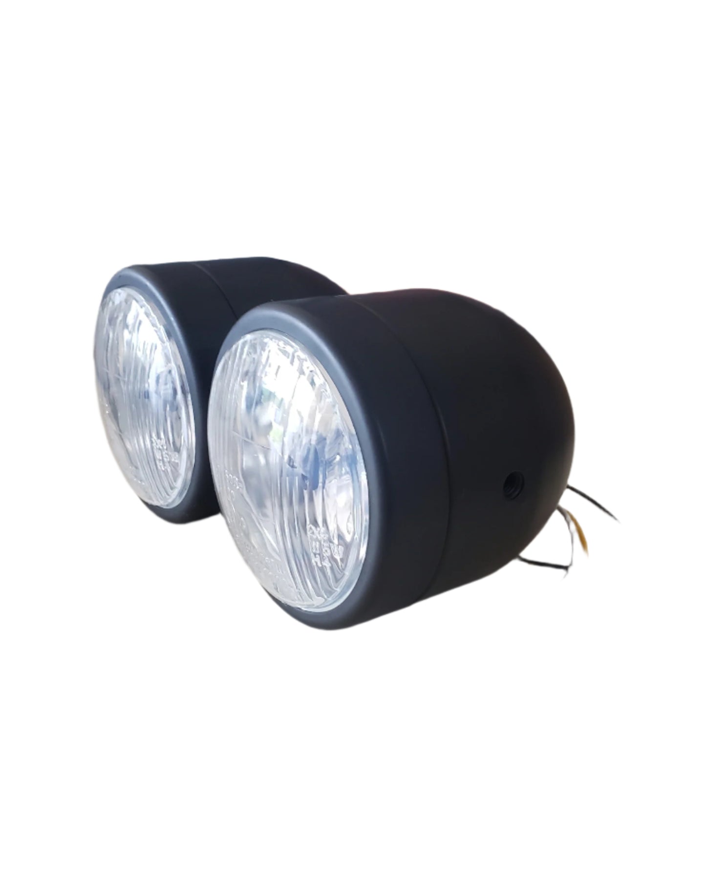 DOUBLE PHARE ROND MOTO